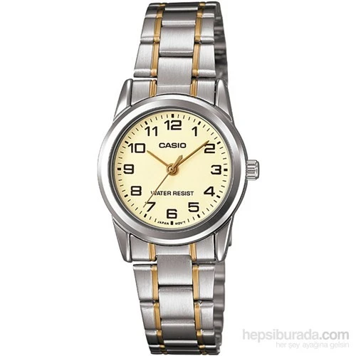 Casio LTP-V001SG-9BUDF Quartz Çelik Gri Altın Sarısı 25 mm Kadın Kol Saati ürün görseli 1