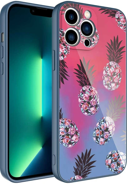 iPhone 11 Pro Max Kılıf Kamera Korumalı Desenli Sert Silikon Mnc Epoksi Kapak-No3 ürün görseli 1