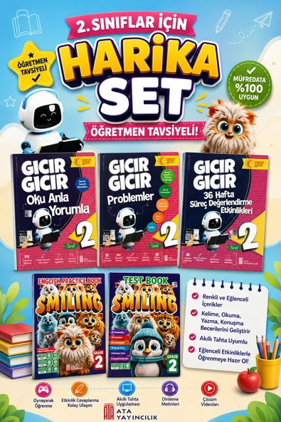 2. Sınıflar İçin Öğretmen Tavsiyeli Harika Set (5 Kitap) ürün görseli 1