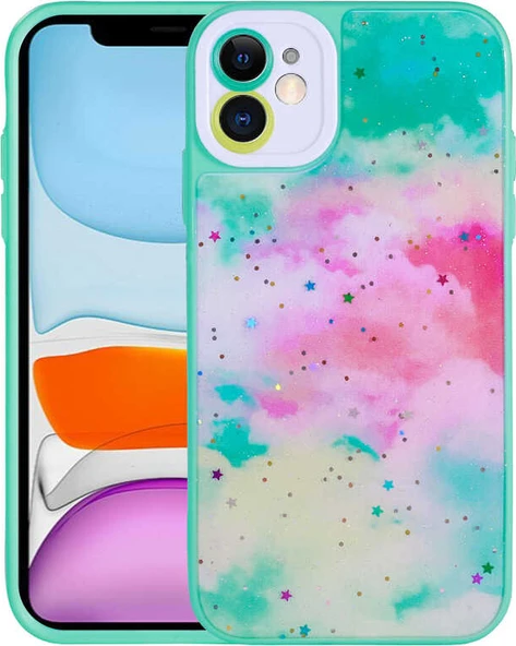 iPhone 11 Kılıf Kamera Korumalı Sert Desenli Mnc Pami Kapak-No5 ürün görseli 1