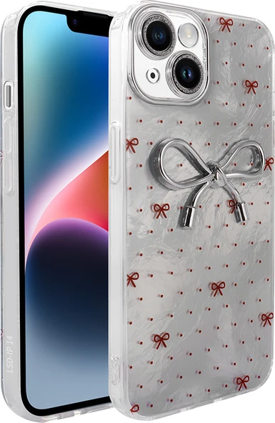 iPhone 13 Kılıf Kamera Korumalı Figürlü Mnc Ponti Silikon Kapak - Açık Mavi ürün görseli 1