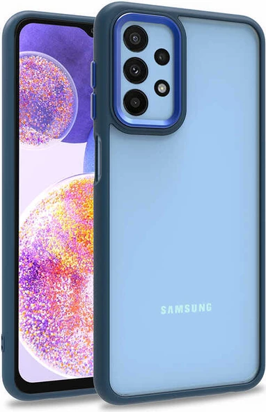 Galaxy A23 Kılıf Mnc Flora Kapak-Mavi ürün görseli 1