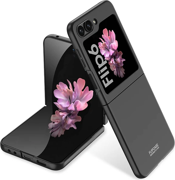Galaxy Z Flip 6 Kılıf Mnc Sert Kıpta Kapak-Siyah ürün görseli 1