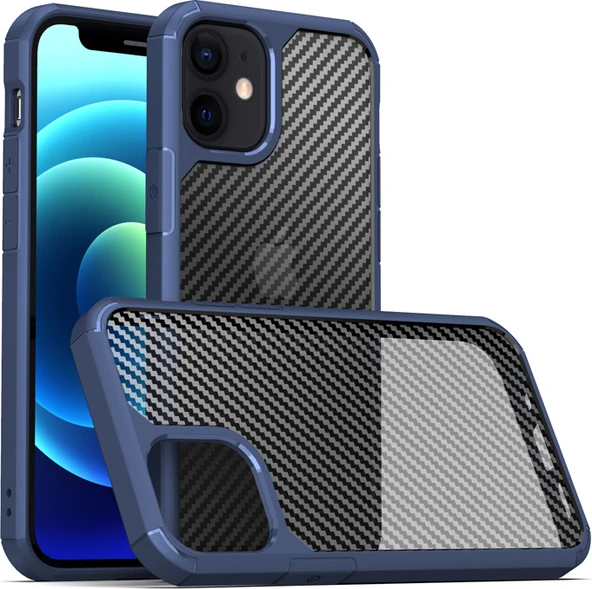 iPhone 11 Uyumlu Mnc Inoks Kapak-Mavi ürün görseli 1