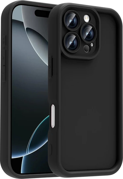 iPhone 16 Pro Kılıf Kamera Korumalı Mnc Ananas Kapak - Siyah ürün görseli 1