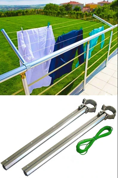 Balkon Demiri Çamaşır Askısı Balkon Çamaşır Askılığı ürün görseli 1