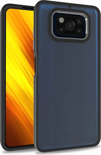 Xiaomi Poco X3 Kılıf Mnc Flora Kapak-Siyah ürün görseli 1