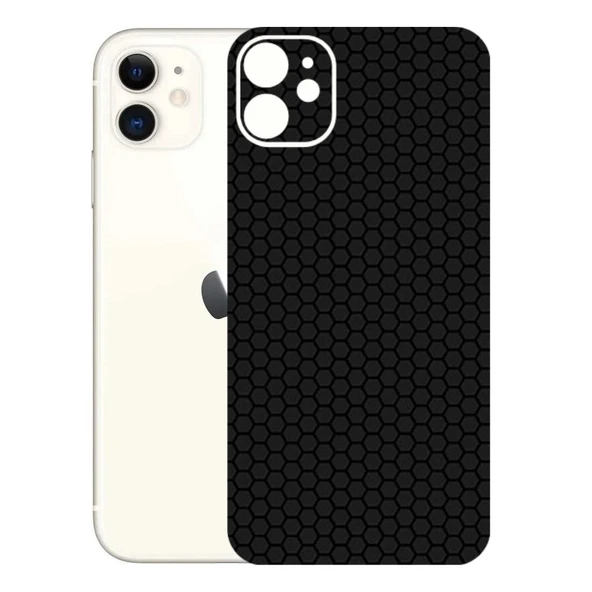 Kapps Iphone 11 ile Uyumlu Bumper Serisi Premium Arka Kapak Kaplama(Kenarlar Yoktur!)  Siyah ürün görseli 1