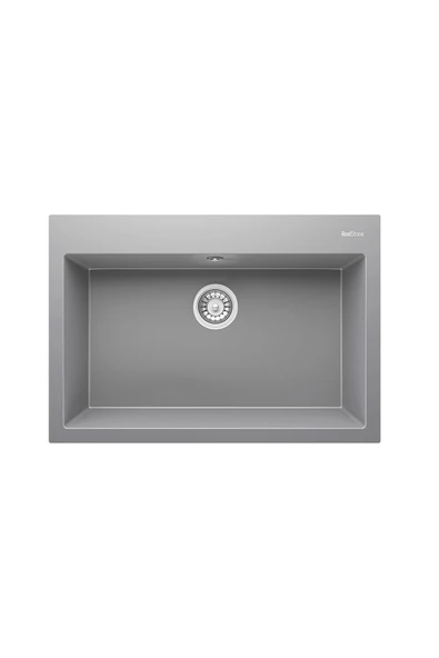 RealStone REAL STONE K03 DIDYMA 77 GRİ GRANİT EVİYE ürün görseli 1