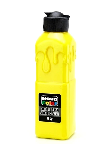 Nova Color Akrilik Boya 180Gr Limon Sarısı ürün görseli 1