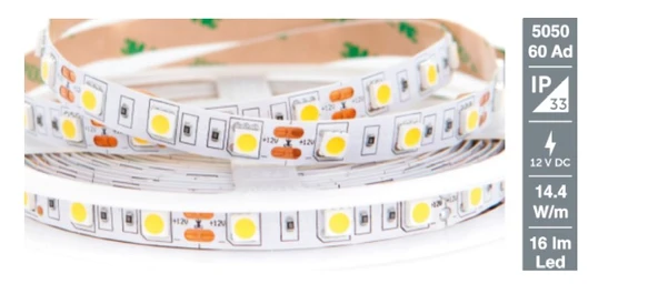 İnoled 4326-04 12 Volt 4040 Smd Yeşil Şerit Led 60 Led - 5 Metre ürün görseli 1