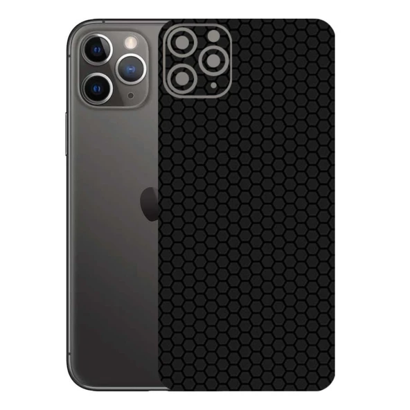 Kapps Iphone 11 Pro Max ile Uyumlu Bumper Serisi Premium Arka Kapak Kaplama(Kenarlar Yoktur!)  Siyah ürün görseli 1