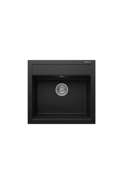 RealStone REAL STONE K04 OLYMPOS 56 SİYAH GRANİT EVİYE ürün görseli 1