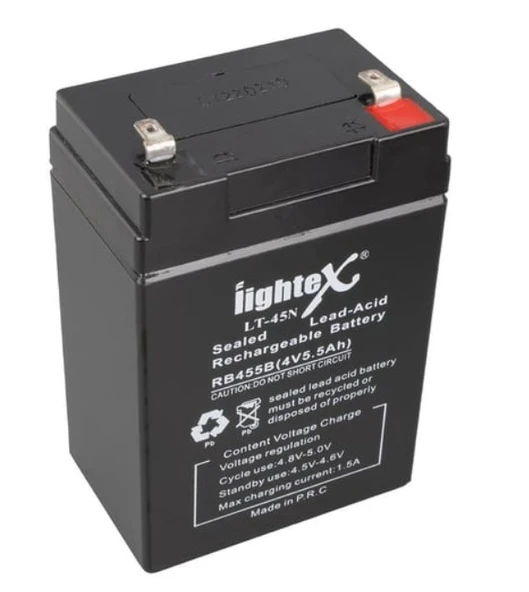 Lightex LT-45 4 Volt 9 Amper Kuru Akü ürün görseli 1