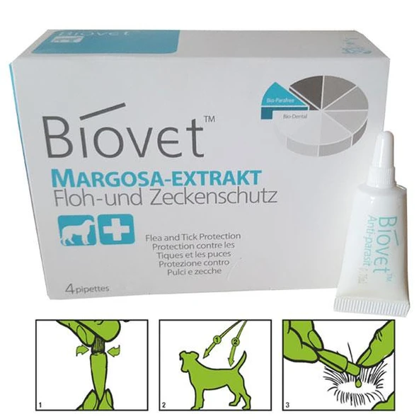 Bioline Biovet Bitkisel Büyük Irk Köpek Deri Damlası 4'lü ürün görseli 1