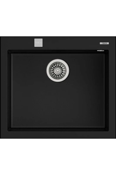 Teka Siyah Forsquare 50.40 Tg Tek Gözlü Damlalıksız Granit Eviye (.115230005) ürün görseli 1