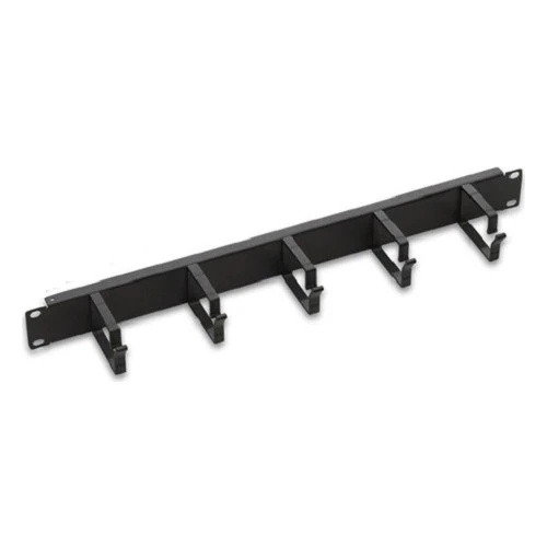 Ager AA-5KN01U19-A-S1-1U 19"Kablo Düzenleme Paneli 5 ALM Kancalı Organizer Siyah S1 9005 ürün görseli 1
