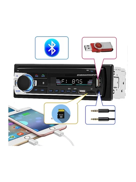 Coss JSD-520 Usb/Fm/Aux/Bluetooth 4x60 Watt Oto Teyp ürün görseli 1