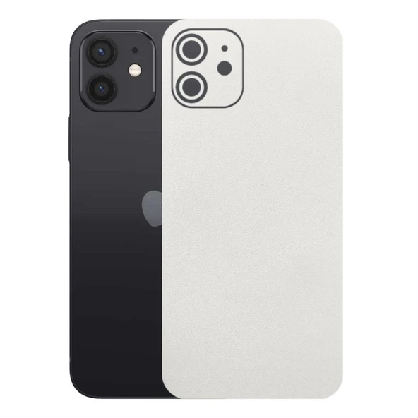 Kapps Iphone 12 ile Uyumlu Bumper Serisi Premium Arka Kapak Kaplama(Kenarlar Yoktur!)  Beyaz ürün görseli 1