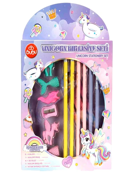 Bubu Unicorn Kırtasiye Seti ürün görseli 1