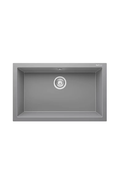 RealStone REAL STONE K13 GORDION 77 GRİ GRANİT EVİYE ürün görseli 1
