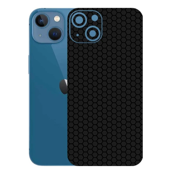 Kapps Iphone 13 ile Uyumlu Bumper Serisi Premium Arka Kapak Kaplama(Kenarlar Yoktur!)  Siyah ürün görseli 1