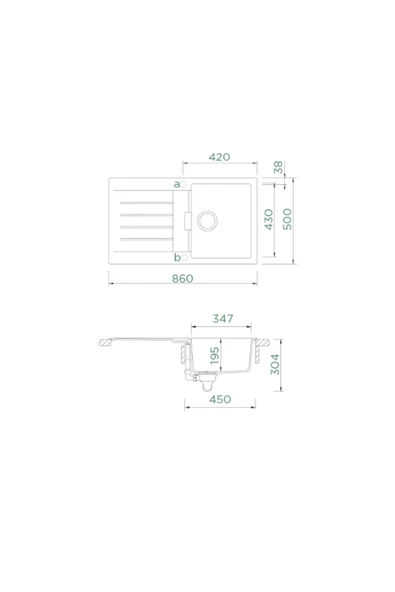 Schock Signus D-100 Silverstone Granit Eviye - Resim 2