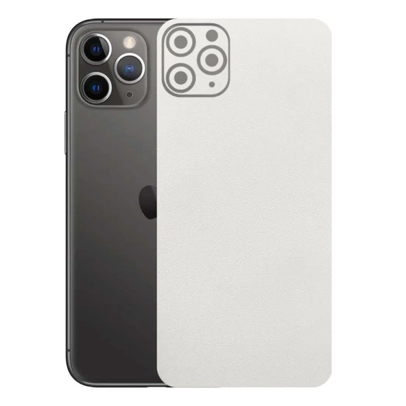 Kapps Iphone 11 Pro Max ile Uyumlu Bumper Serisi Premium Arka Kapak Kaplama(Kenarlar Yoktur!)  Beyaz ürün görseli 1