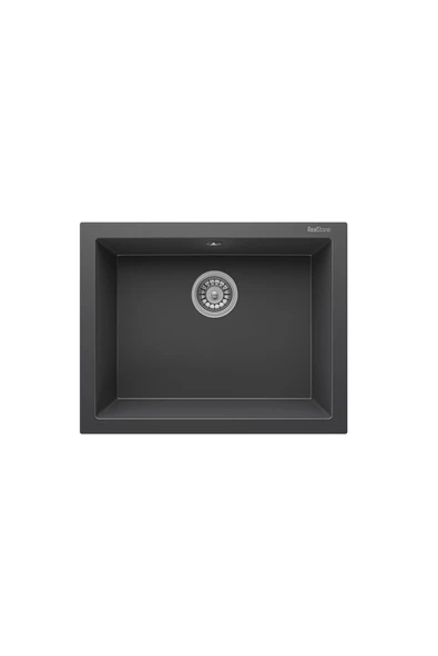 RealStone REAL STONE K12 GORDION 60 ANTRASİT GRANİT EVİYE ürün görseli 1