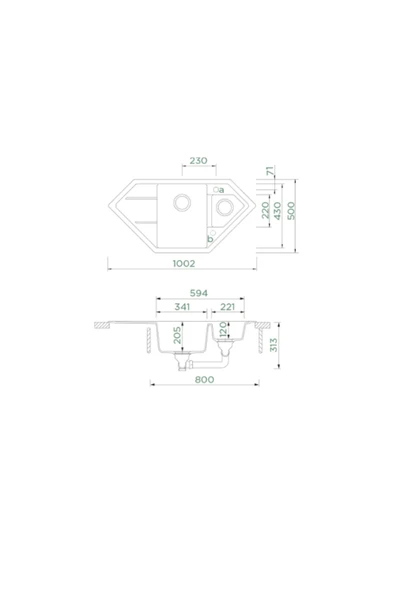 Schock Signus C-150 Beyaz Granit Eviye - Resim 2