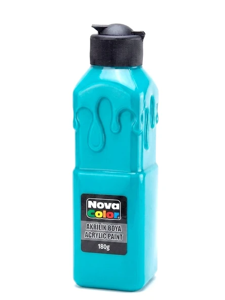 Nova Color Akrilik Boya 180Gr Turkuaz - 3 adet ürün görseli 1