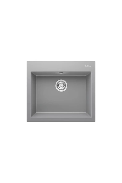 RealStone REAL STONE K02 DIDYMA 60 GRİ GRANİT EVİYE ürün görseli 1