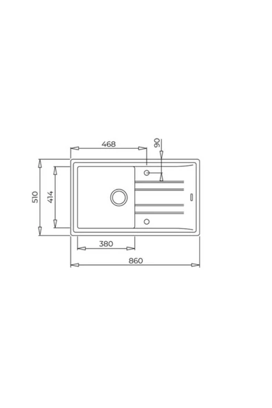 Teka Stone 50 B-tg : Metallic Grey Eviye - Resim 2