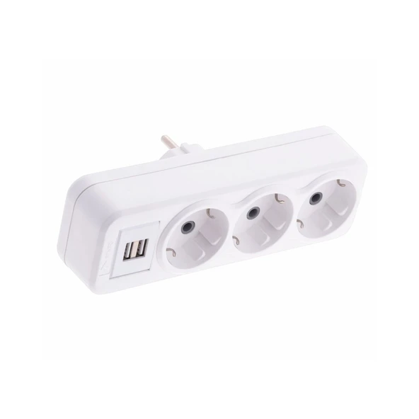 Cvs DN-9267 2 Usb Li 3 Lü Golyat Fiş Priz ürün görseli 1