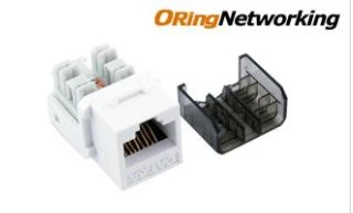 Oring Networking KJC6AUR Cat6A 10G Keystone Jack - Right Angle ürün görseli 1