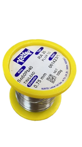 Kurtel K1075 100 Gram 0.75mm Makara Lehim Teli ürün görseli 1