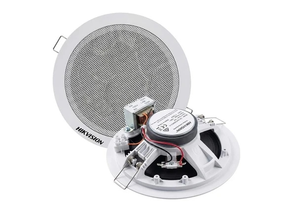Hikvision DS-QAE0206G1-V 5.25" 6W 8 ohm Analog 100V Trafolu Tavan Gömme Hoparlör Beyaz ürün görseli 1