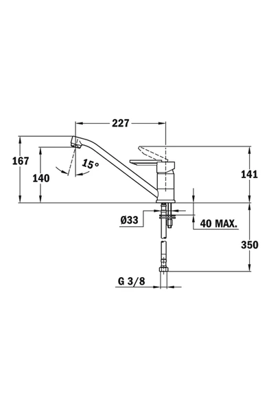 Teka Mf 2 Krom Mutfak Armatürü - Resim 2