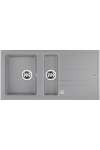 Teka STONE 60 B-TG TEZGAHÜSTÜ METALLİC GRİ GRANİT EVYE ürün görseli 1