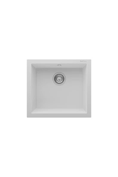RealStone REAL STONE K05 GORDION 52 BEYAZ GRANİT EVİYE ürün görseli 1