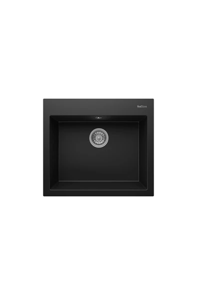 RealStone REAL STONE K02 DIDYMA 60 SİYAH GRANİT EVİYE ürün görseli 1