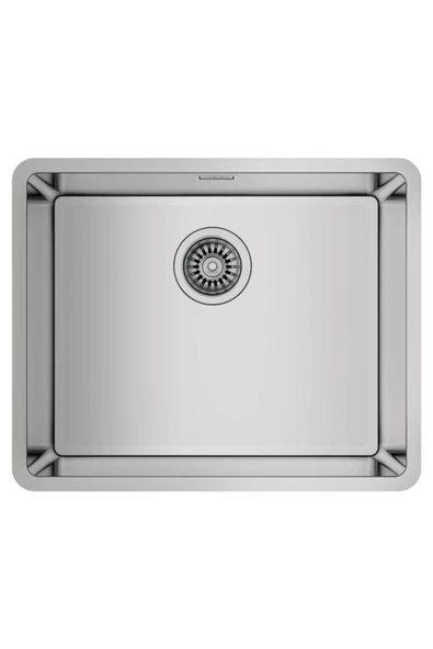 Teka BE LINEA 50.40 RS15 Paslanmaz Çelik Evye, Tezgah Altı, 50x40 cm ürün görseli 1