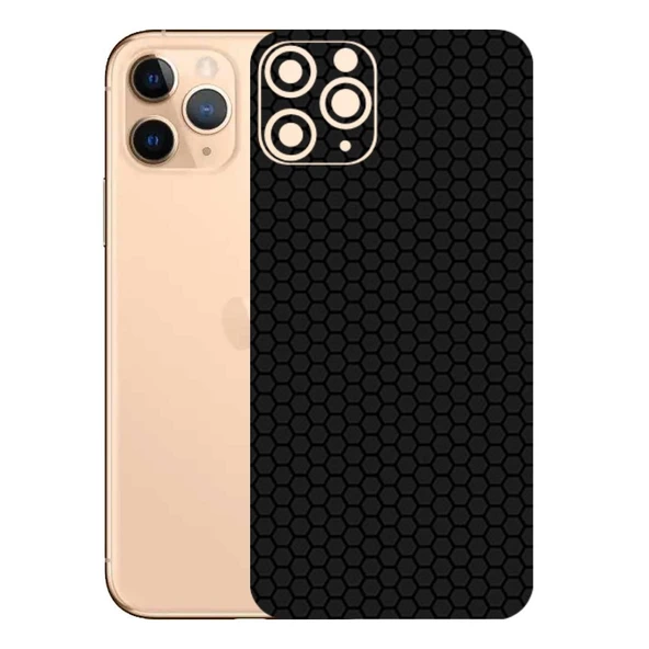 Kapps Iphone 11 Pro ile Uyumlu Bumper Serisi Premium Arka Kapak Kaplama(Kenarlar Yoktur!)  Siyah ürün görseli 1