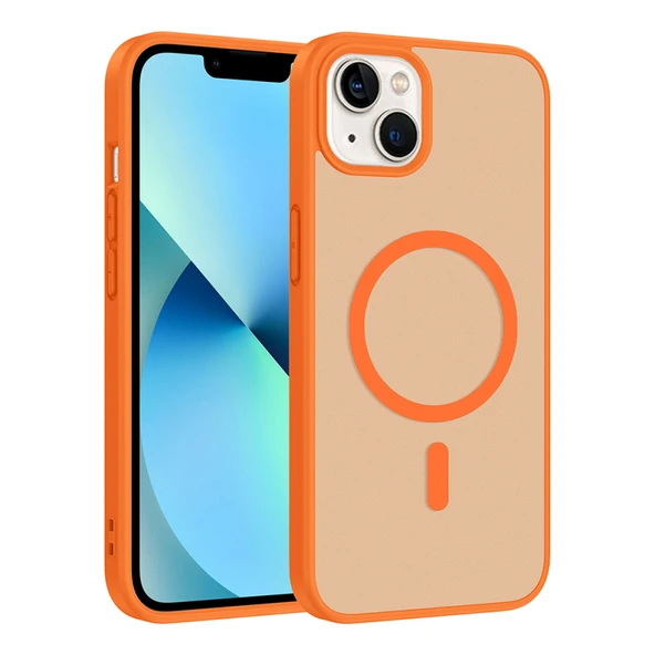 Royal Case iPhone 13 Kılıf M-Safe Özellikli Mat Görünümlü Şık Silikon Kapak RYC/Babet ürün görseli 1