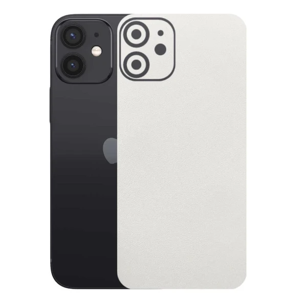 Kapps Iphone 12 Mini ile Uyumlu Bumper Serisi Premium Arka Kapak Kaplama(Kenarlar Yoktur!)  Beyaz ürün görseli 1