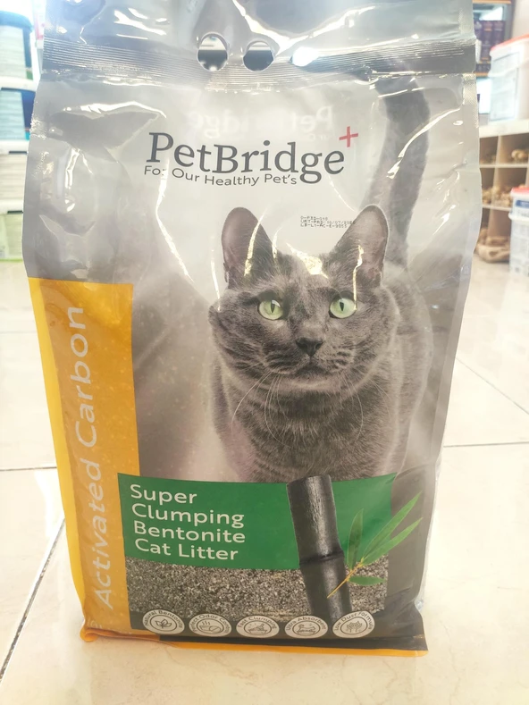 PETBRİDGE AKTİF KARBONLU KEDİ KUMU 10 LT ürün görseli 1