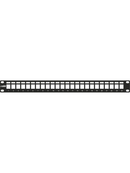 Ager AC-610-24 Moduler Utp/ftp CAT6/CAT6A 24 Port Boş 1u Zırhlı Patch Panel ürün görseli 1