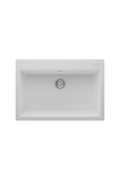 RealStone REAL STONE K03 DIDYMA 77 BEYAZ GRANİT EVİYE ürün görseli 1