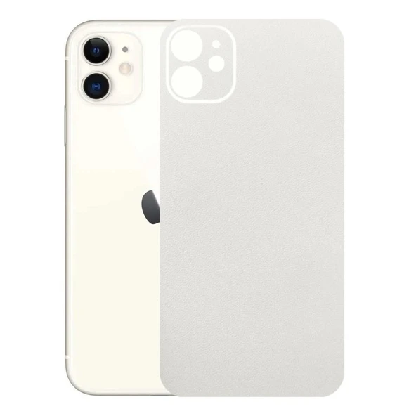 Kapps Iphone 11 ile Uyumlu Bumper Serisi Premium Arka Kapak Kaplama(Kenarlar Yoktur!)  Beyaz ürün görseli 1