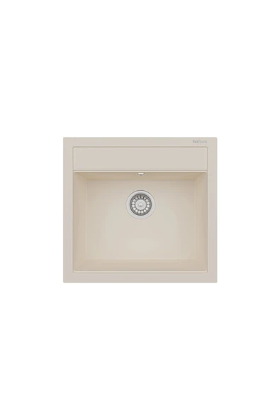 RealStone REAL STONE K04 OLYMPOS 56 KREM GRANİT EVİYE ürün görseli 1